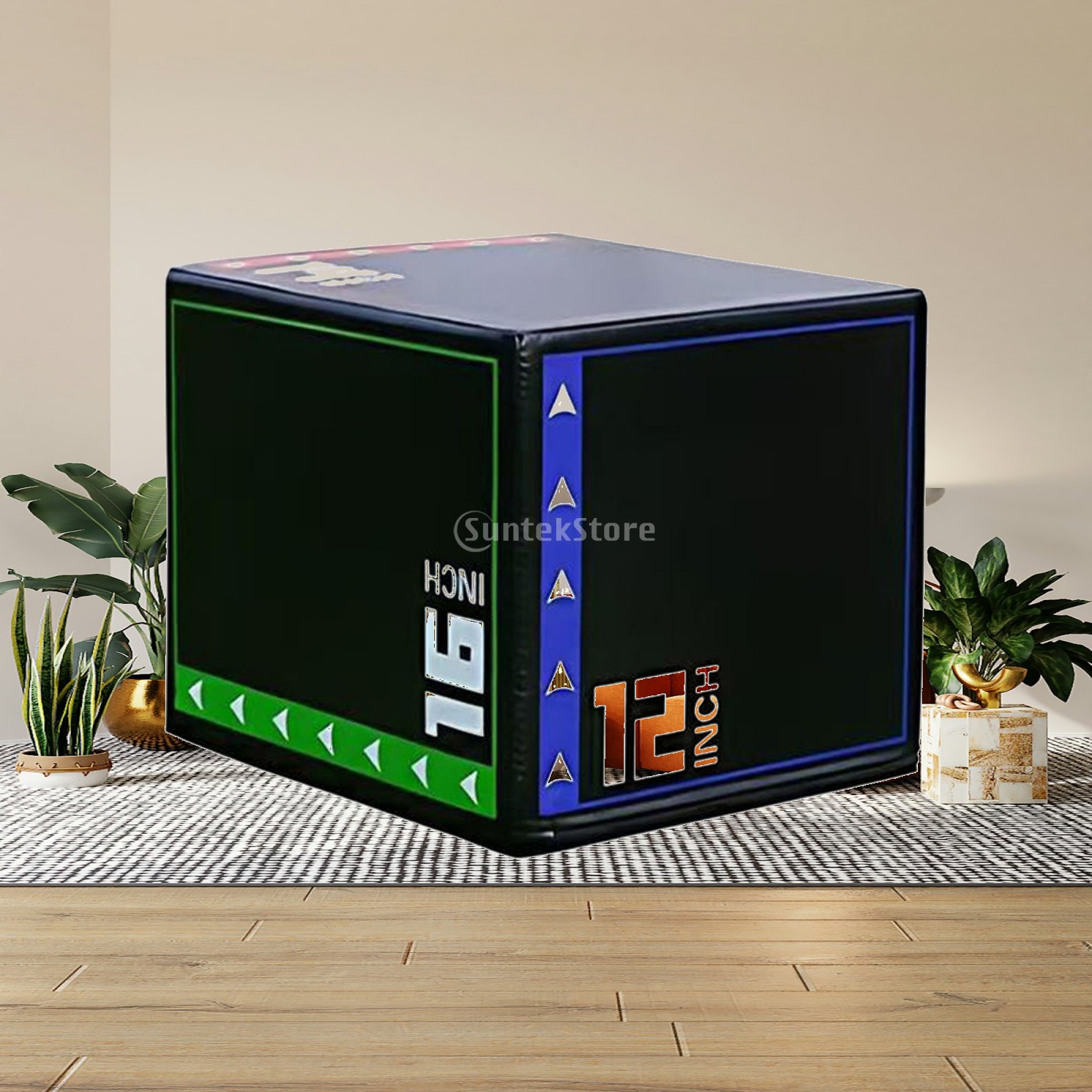Plyo Jump Box - Foam Plyometric Jump Box Non-Slip Plyo