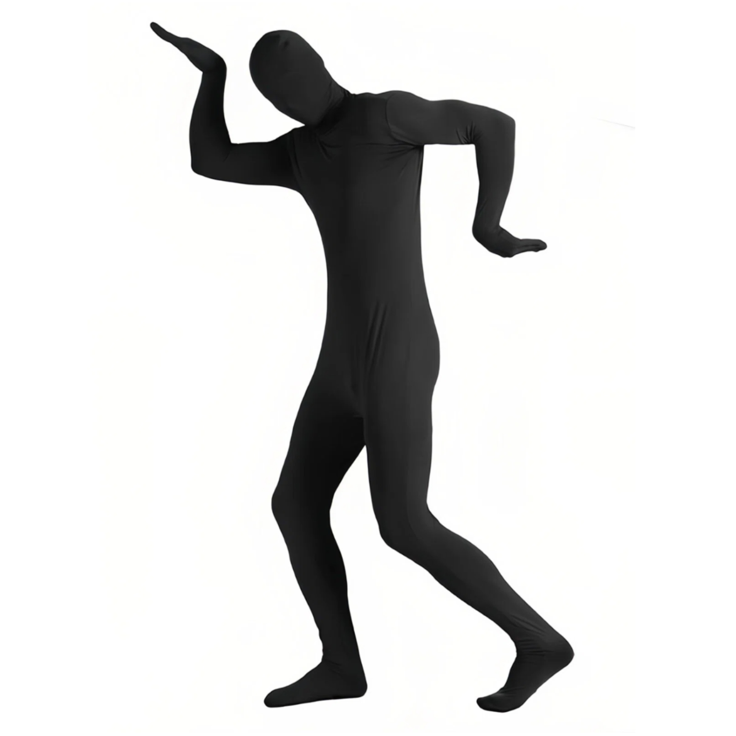 Yoga Fitness Wear - Black Full Body Spandex Jumpsuit Unisex