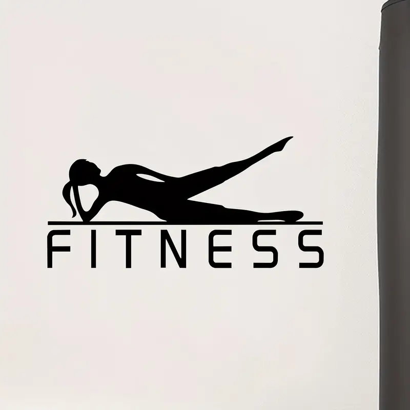 A Vinyl Sticker of a Fitness G - Yoga Fitness Wallpaper ulasan dan harga