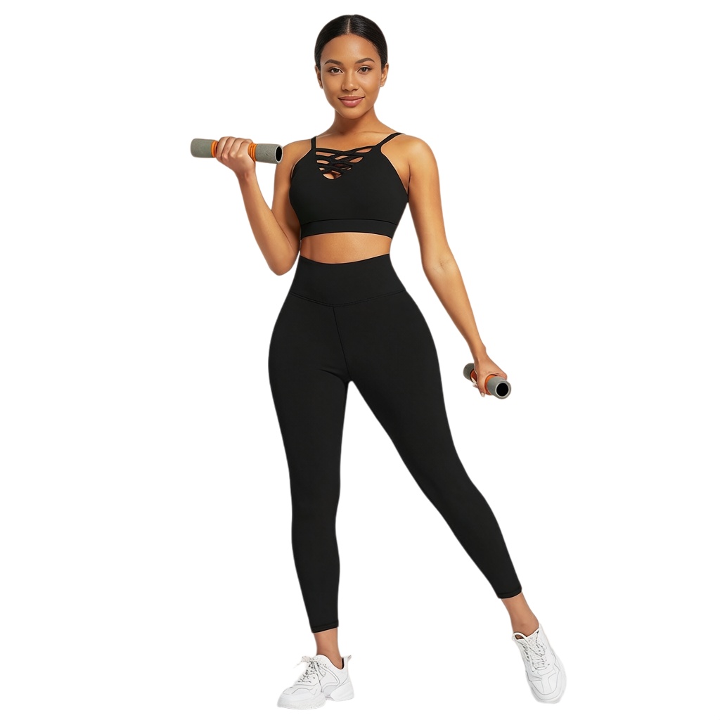 3 Pieces Women's Yoga Fitness  - Yoga Fitness Wear ulasan dan harga