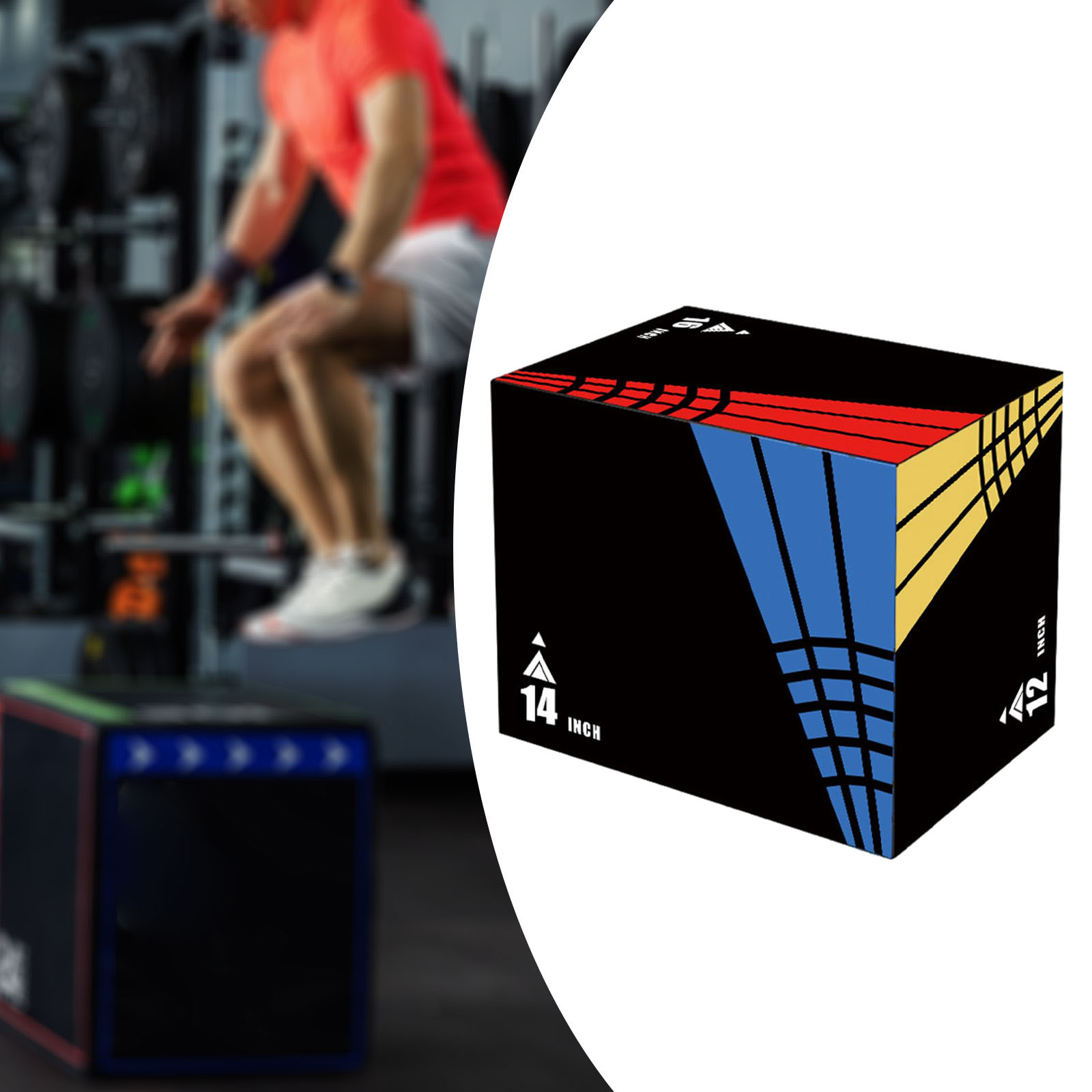 3-in-1Jump Box Plyometric Box  - Plyo Jump Box ulasan dan harga