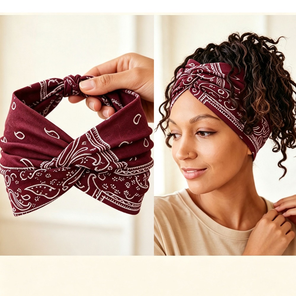 Women Elastic Wide Hair Hoop,  - Yoga Daily Fitness ulasan dan harga