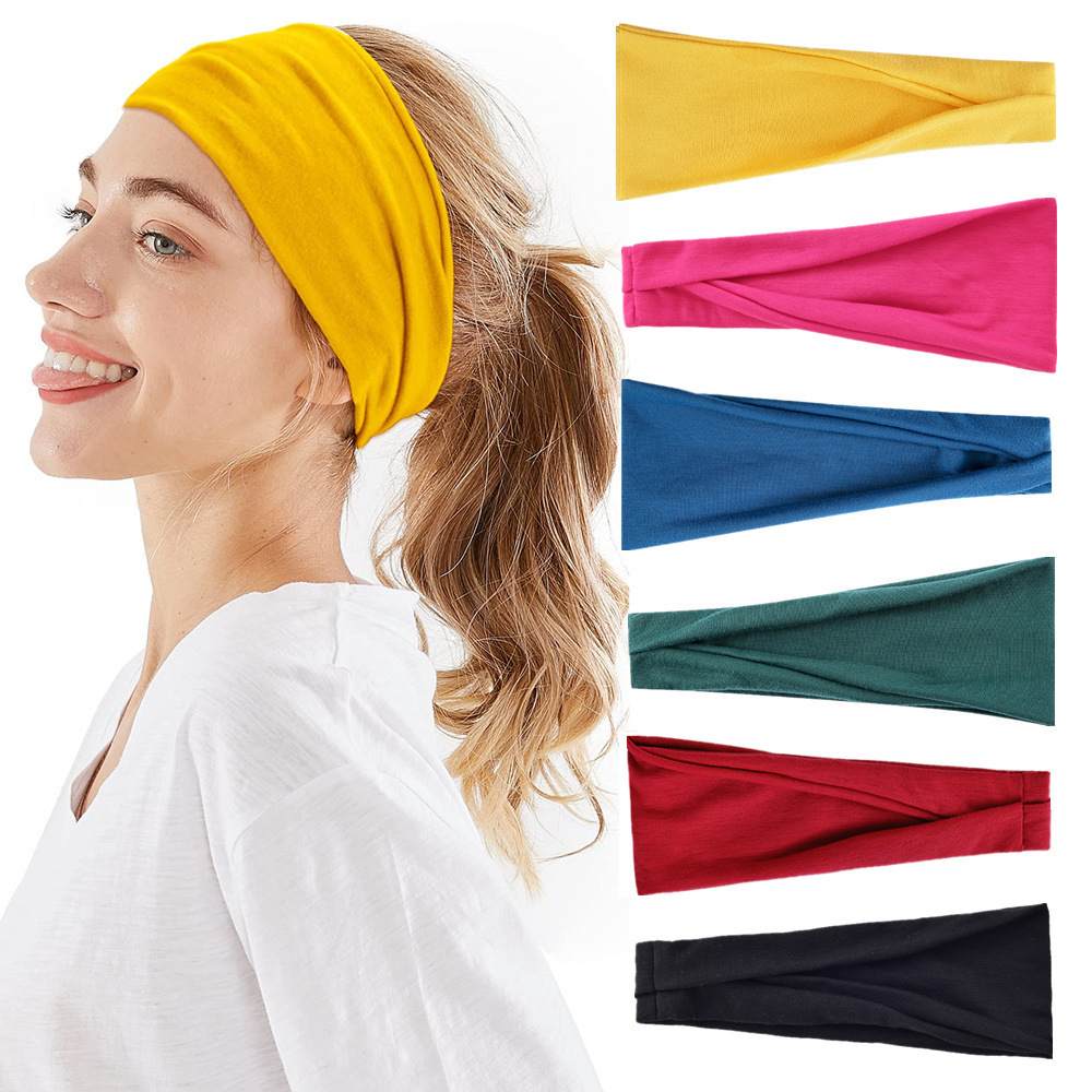 Solid Color Sports Yoga Headba - Stretch Strap Yoga ulasan dan harga