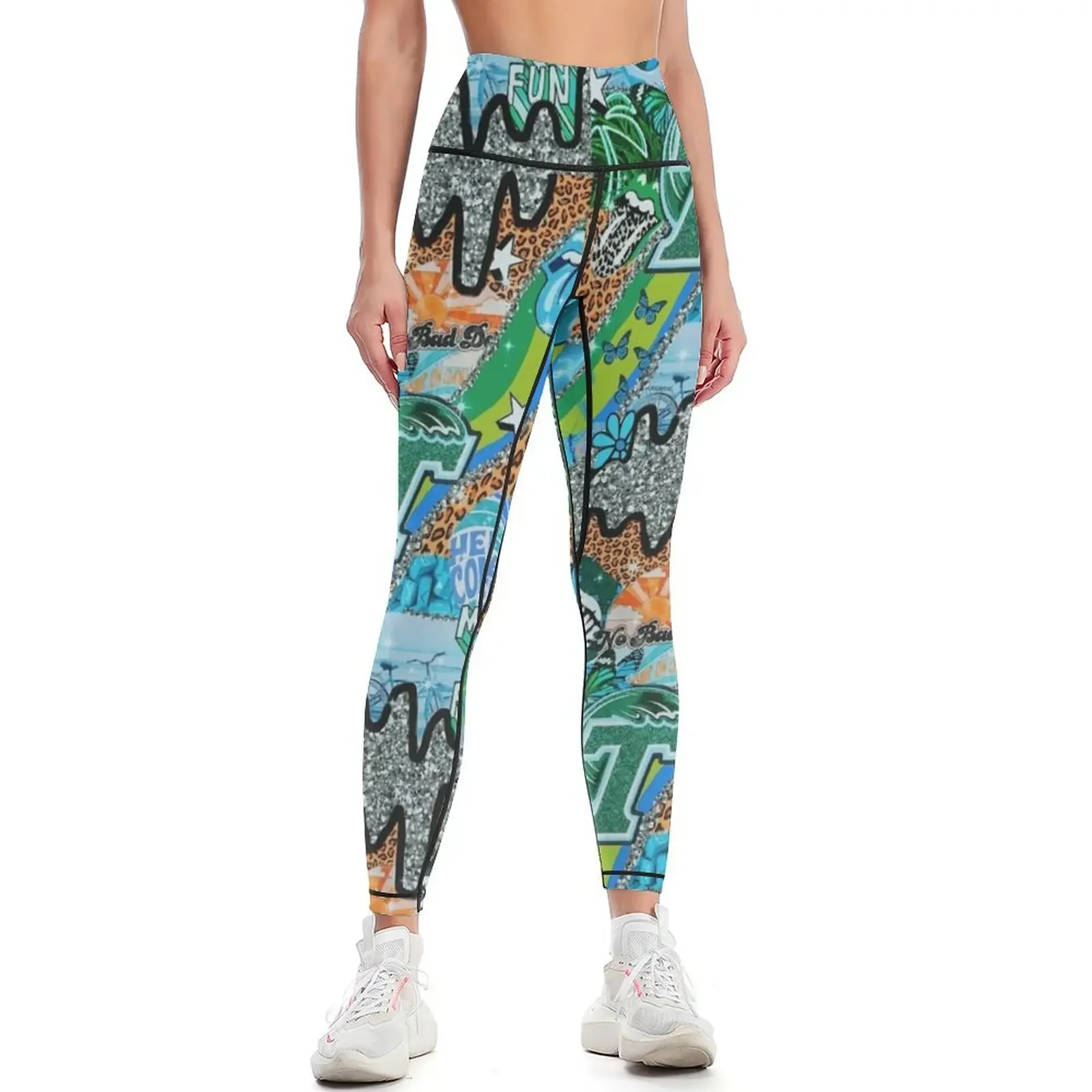 TU WALLPAPER Leggings Women's  - Yoga Fitness Wallpaper ulasan dan harga