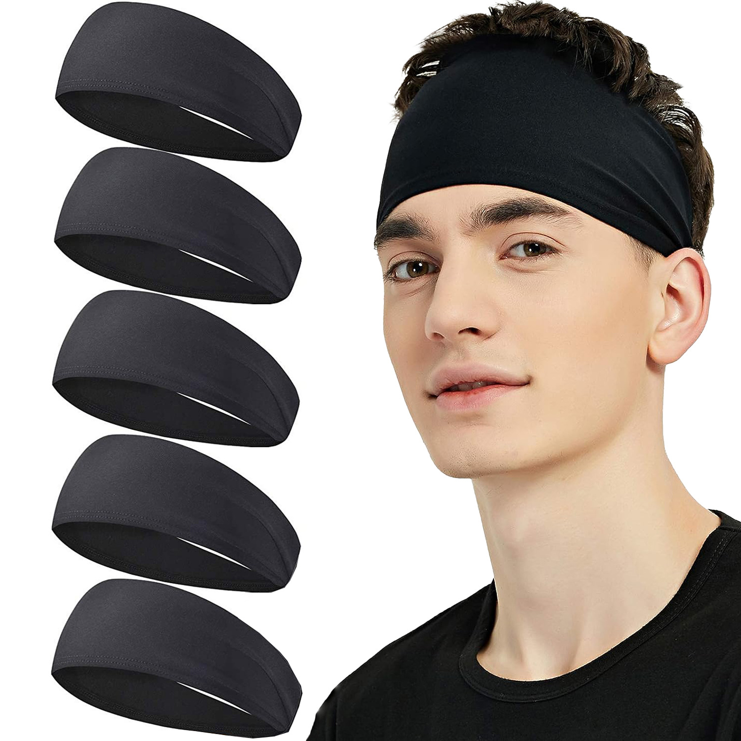 Sweatband for Men Women Elasti - Stretch Strap Yoga ulasan dan harga