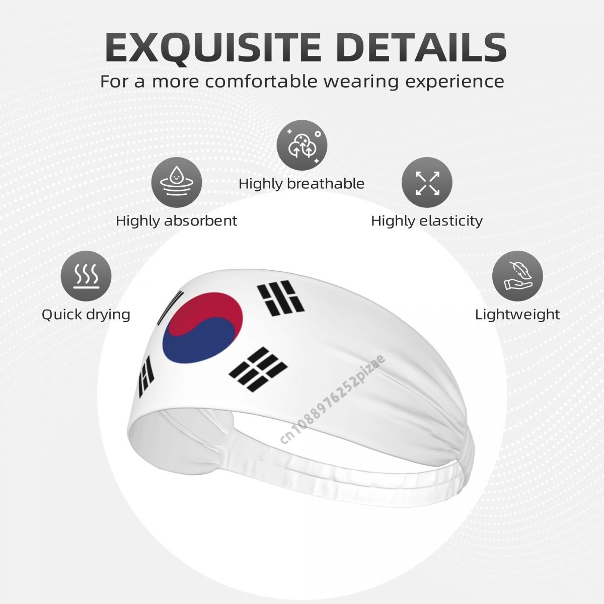 South Korea Flag Men Women Ban - Stretch Strap Yoga ulasan dan harga