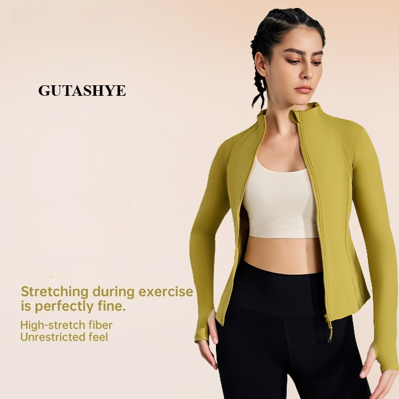 Women Zip Up Long Sleeve Yoga  - Yoga Daily Fitness ulasan dan harga