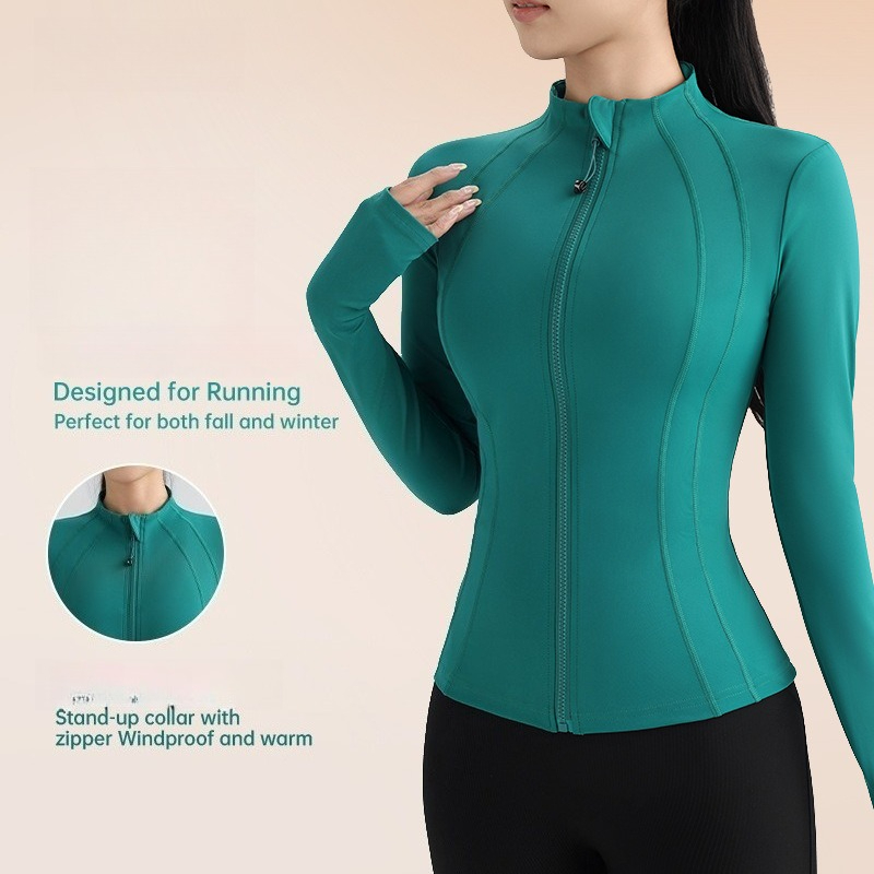 Women Zip Up Long Sleeve Yoga  - Yoga Daily Fitness ulasan dan harga