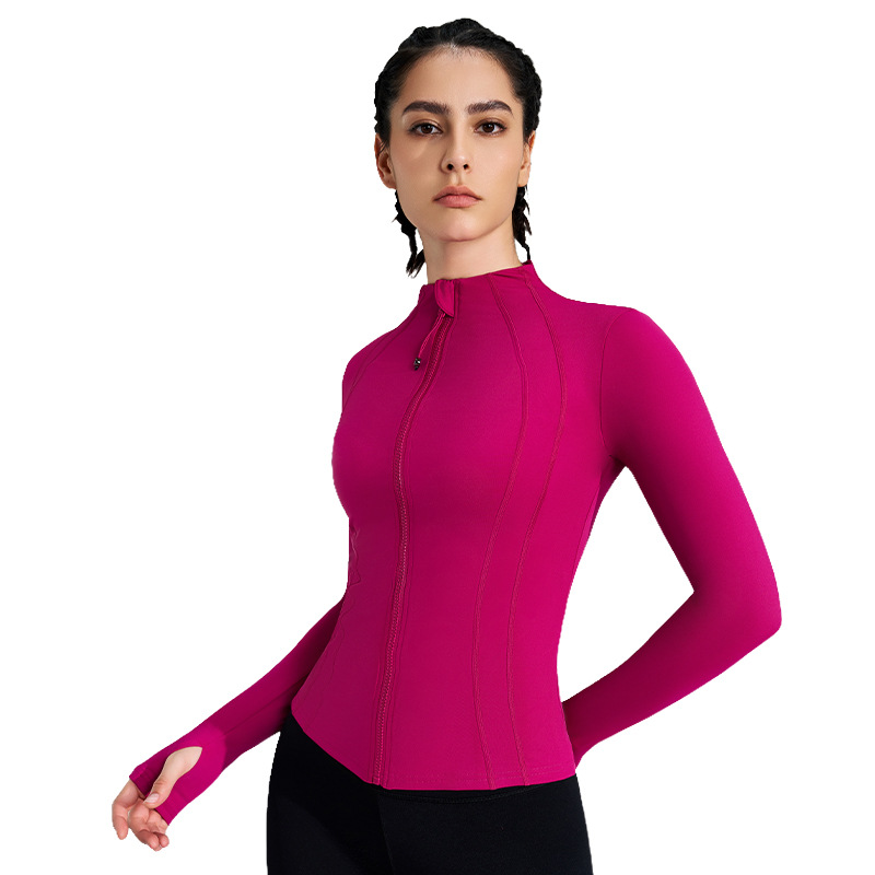 Women Zip Up Long Sleeve Yoga  - Yoga Daily Fitness ulasan dan harga