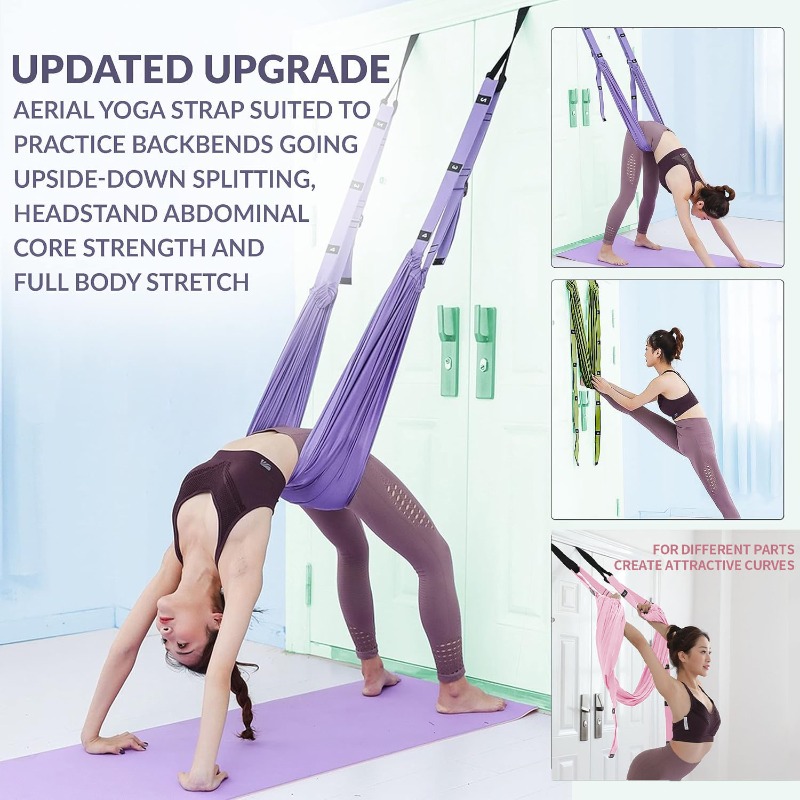 Adjustable Aerial Yoga Hammock - Stretch Strap Yoga ulasan dan harga