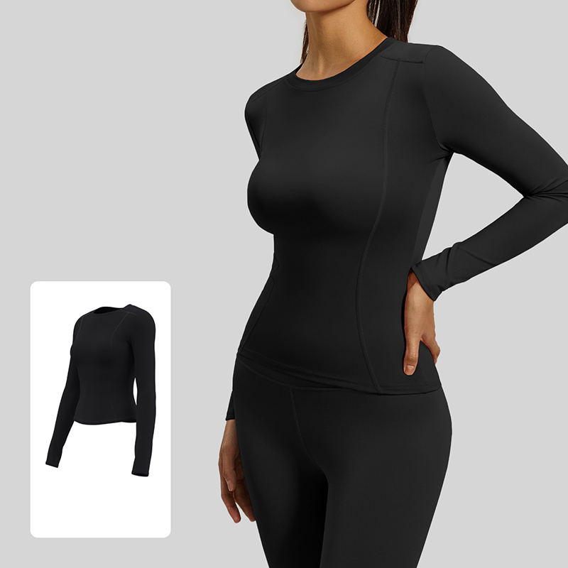 Women Chic Simple Crew Neck Yo - Yoga Daily Fitness ulasan dan harga