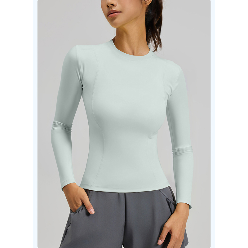 Women Chic Simple Crew Neck Yo - Yoga Daily Fitness ulasan dan harga