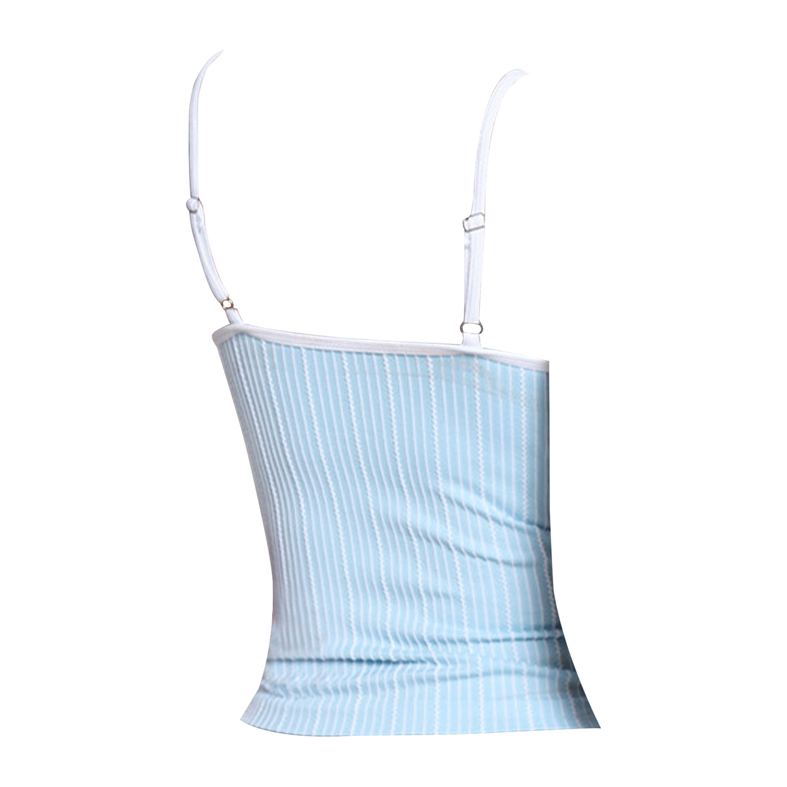 Women U Neck Striped Adjustabl - Yoga Daily Fitness ulasan dan harga