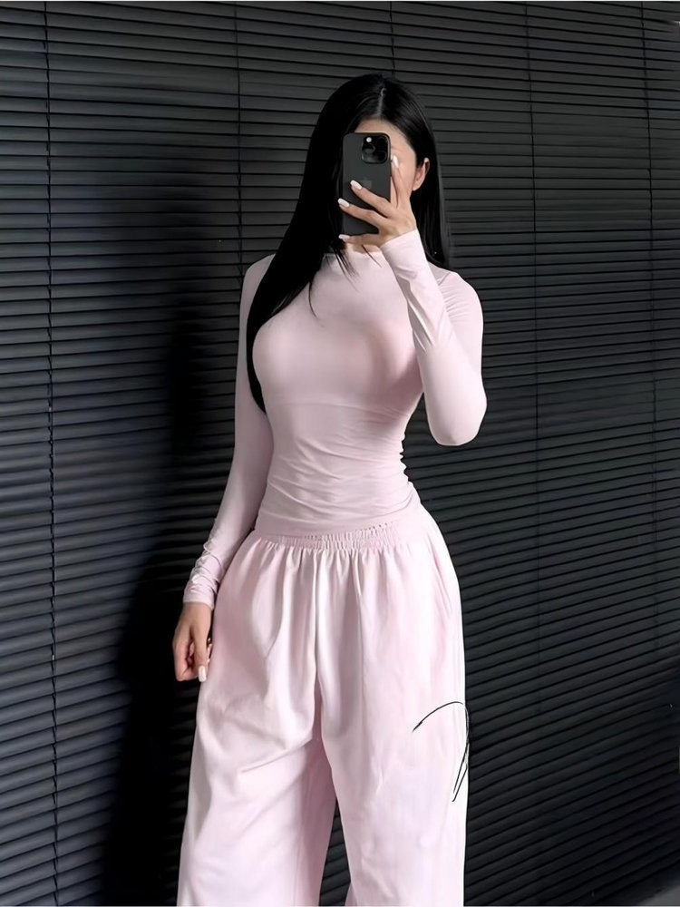 Slim Fit Long Sleeve Yoga Fitn - Yoga Fitness Wear ulasan dan harga