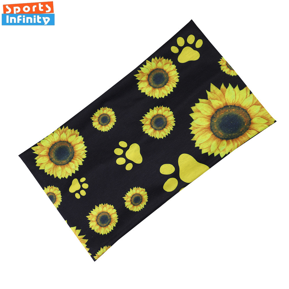 Sunflower Printed Elastic Wide - Yoga Daily Fitness ulasan dan harga